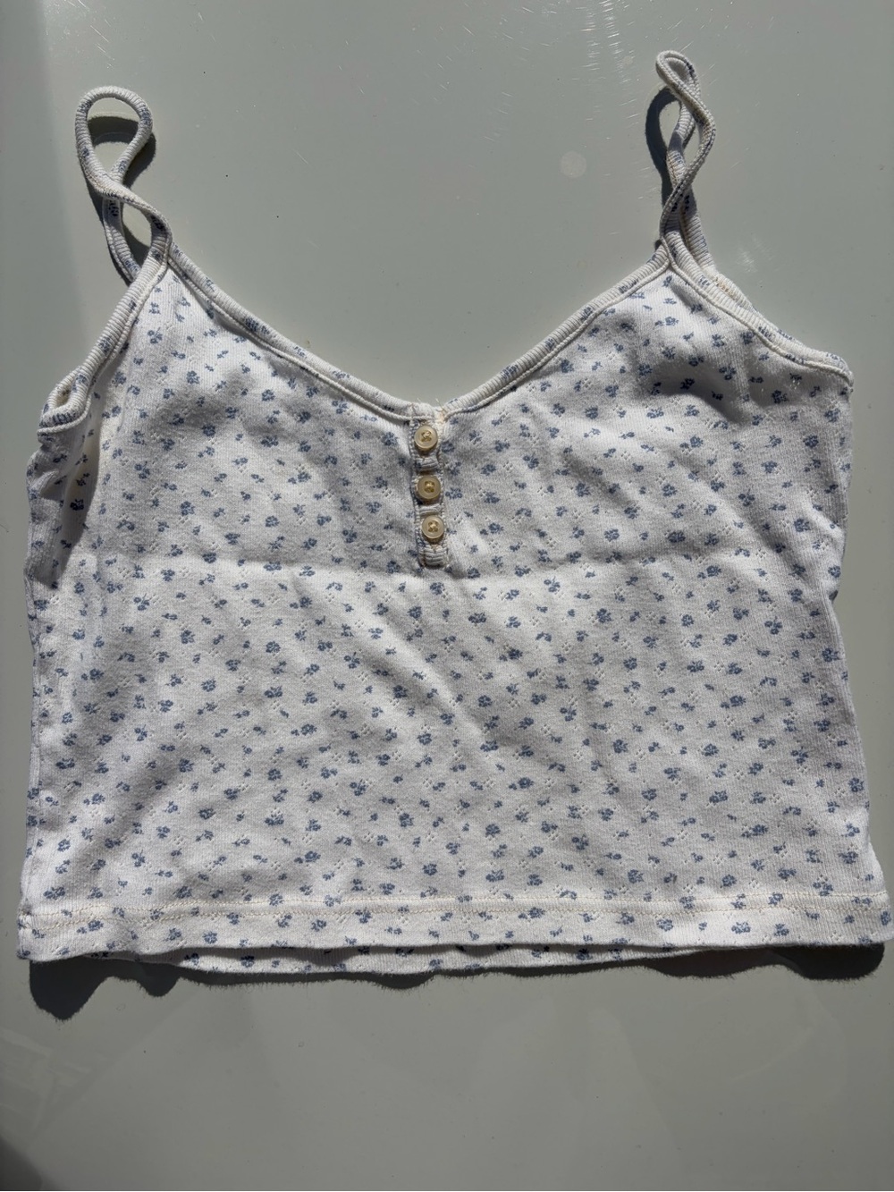 Brandy Melville Floral Tank Top - One Size/XS-S